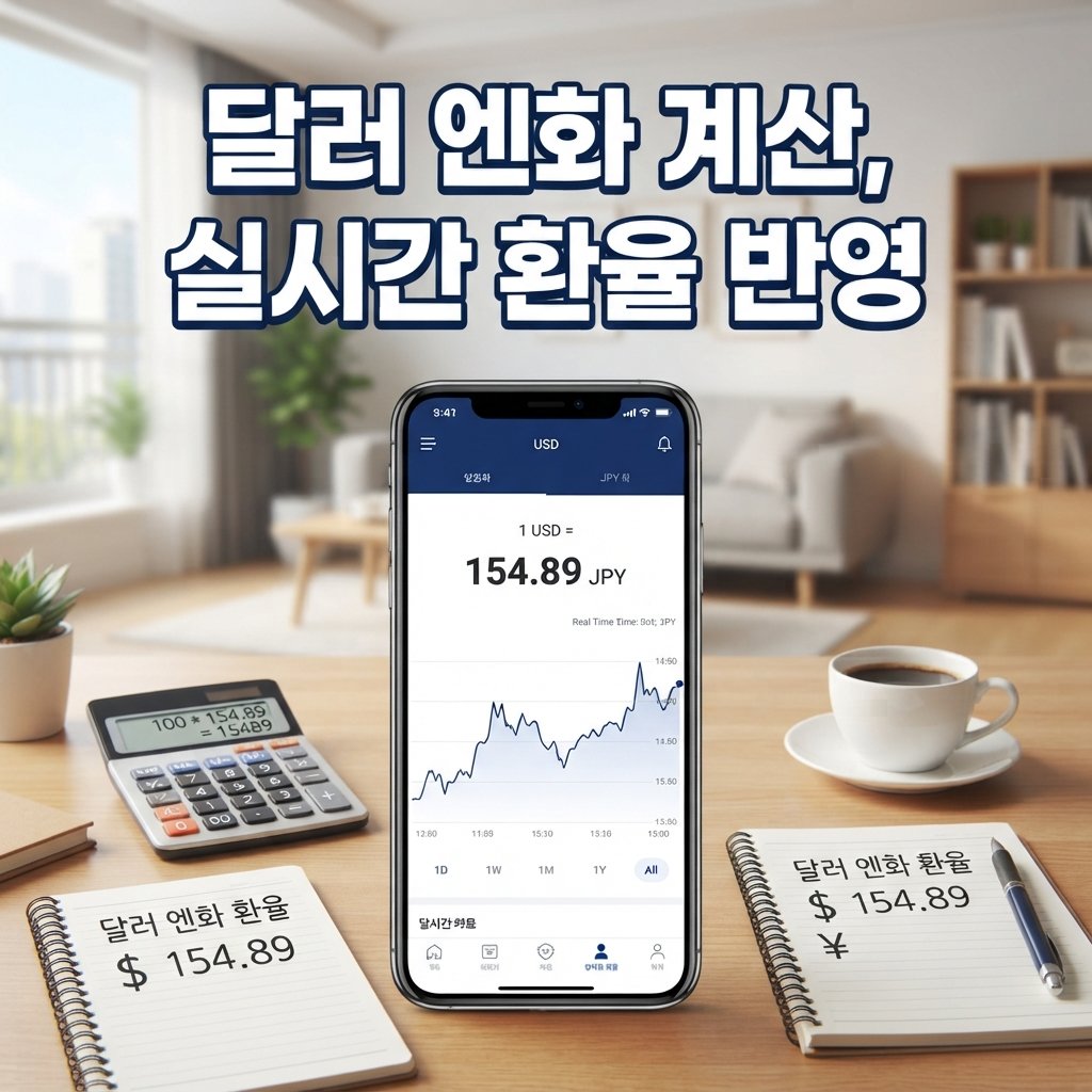 달러 엔화 환율 계산 방법, 실시간 환율 반영하는 법