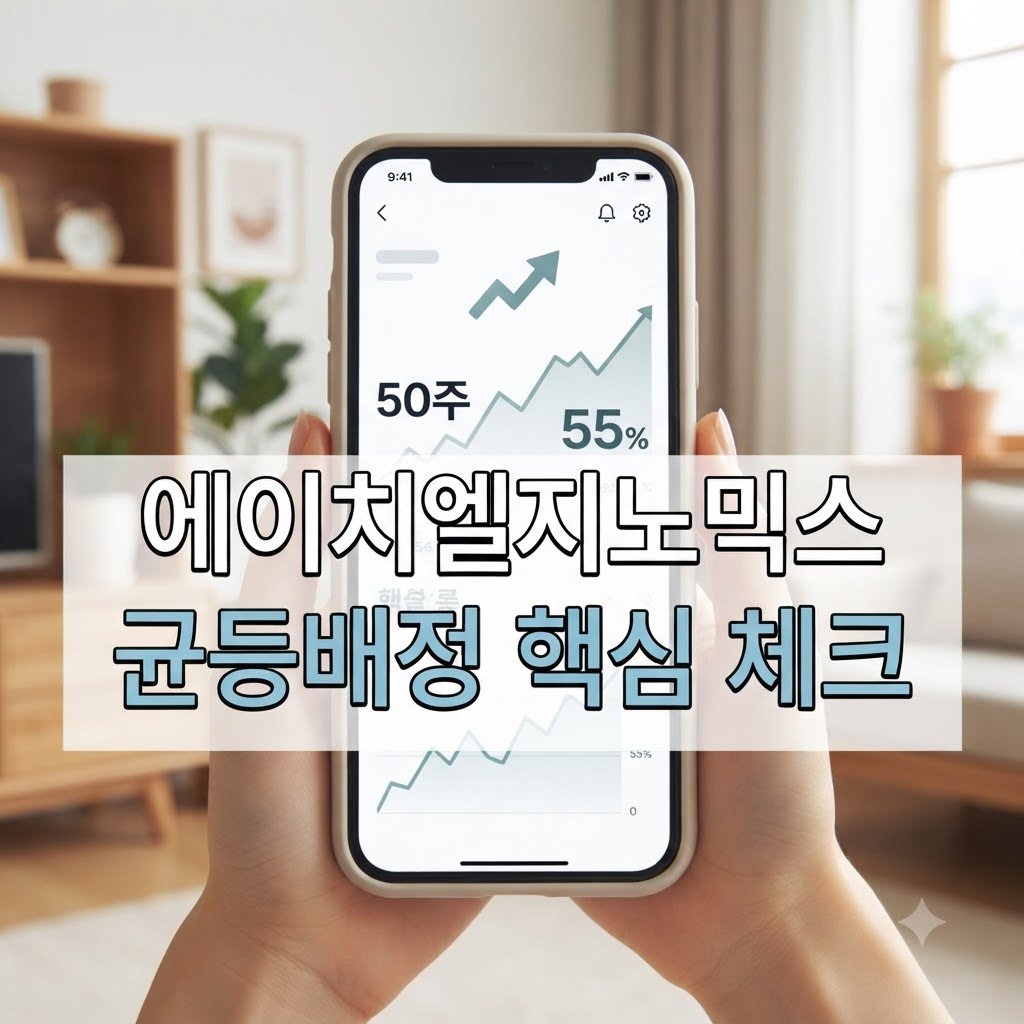 에이치엘지노믹스 균등배정 배정 기준, 조건과 대상 확인