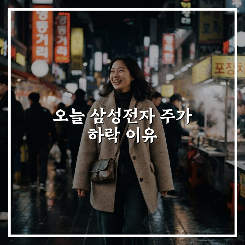 오늘 삼성전자 주가 하락 이유 꿀팁 알려드려요 친구처럼