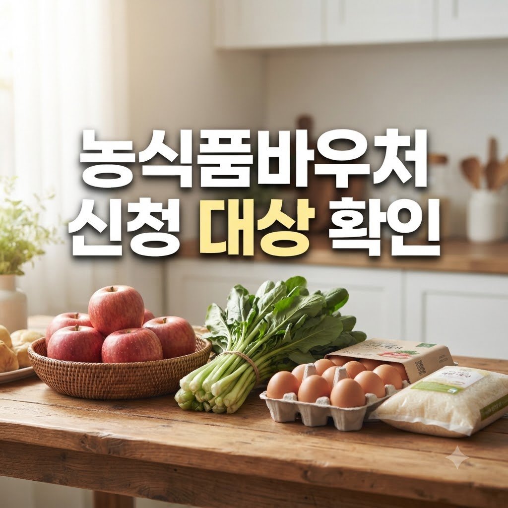 농식품바우처 누리집 신청 대상과 조건 확인하기