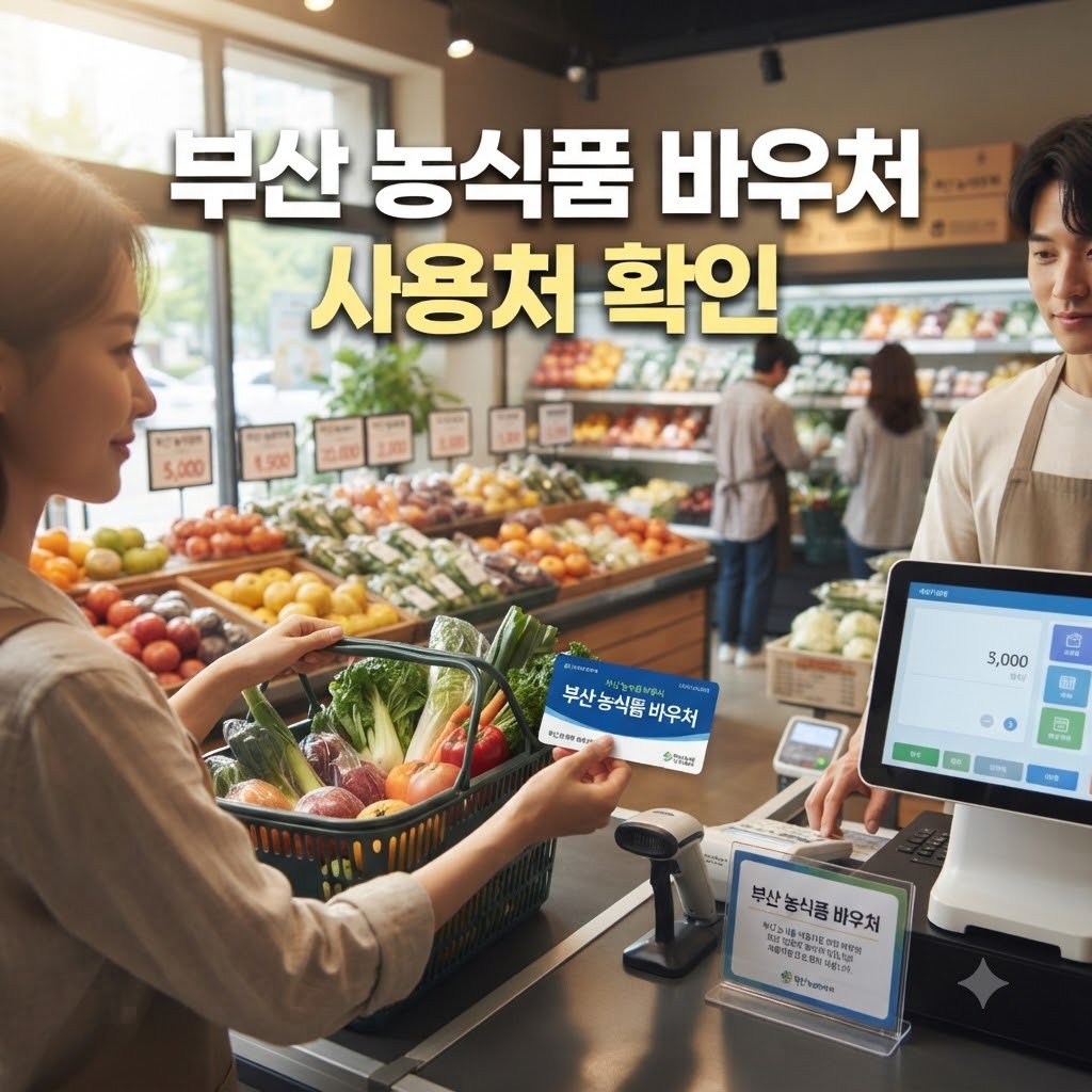 부산 농식품 바우처 사용처 범위와 이용 가능 업소 확인