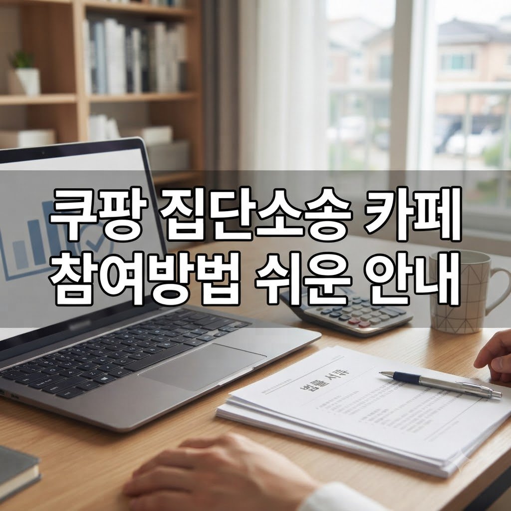쿠팡 집단소송 카페 가입 방법, 손쉽게 참여하는 절차