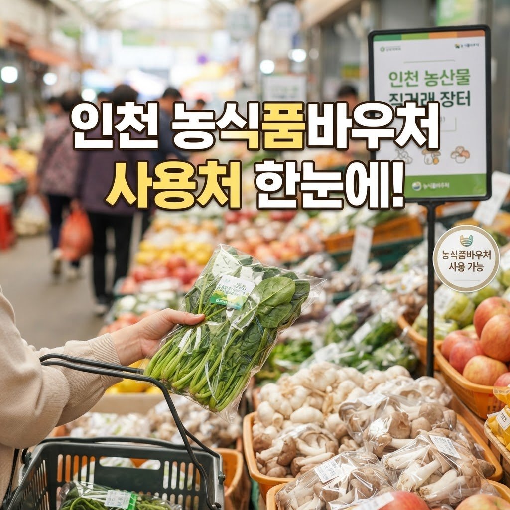 인천농식품바우처 사용처 범위와 한눈에 파악하기