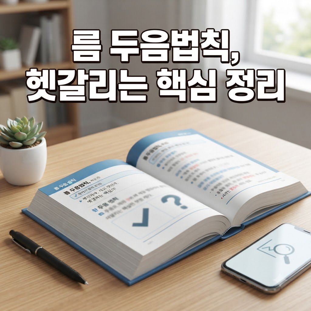 름 두음법칙 적용 범위, 꼭 확인해야 할 핵심 내용