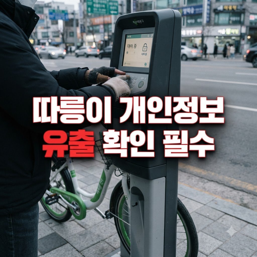 따릉이 개인정보 유출 범위와 피해자 확인법