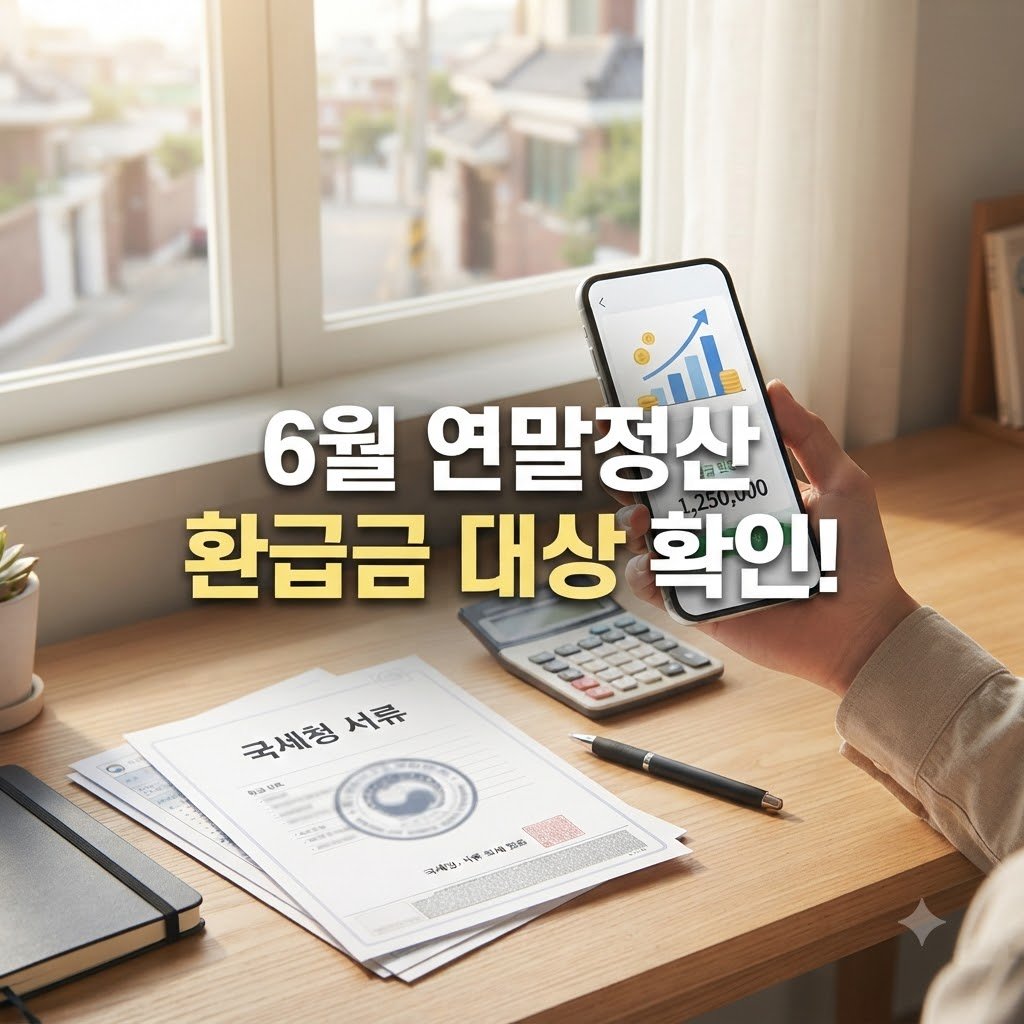 6월 연말정산 환급금 신청 대상과 조건 확인