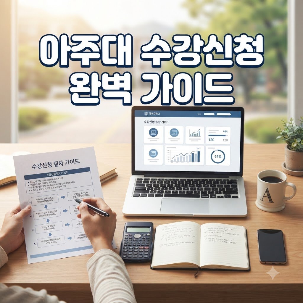 아주대 수강신청 방법 단계별 절차 한눈에