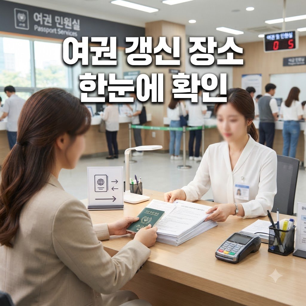 여권 갱신 장소 지정 절차 한눈에 보기