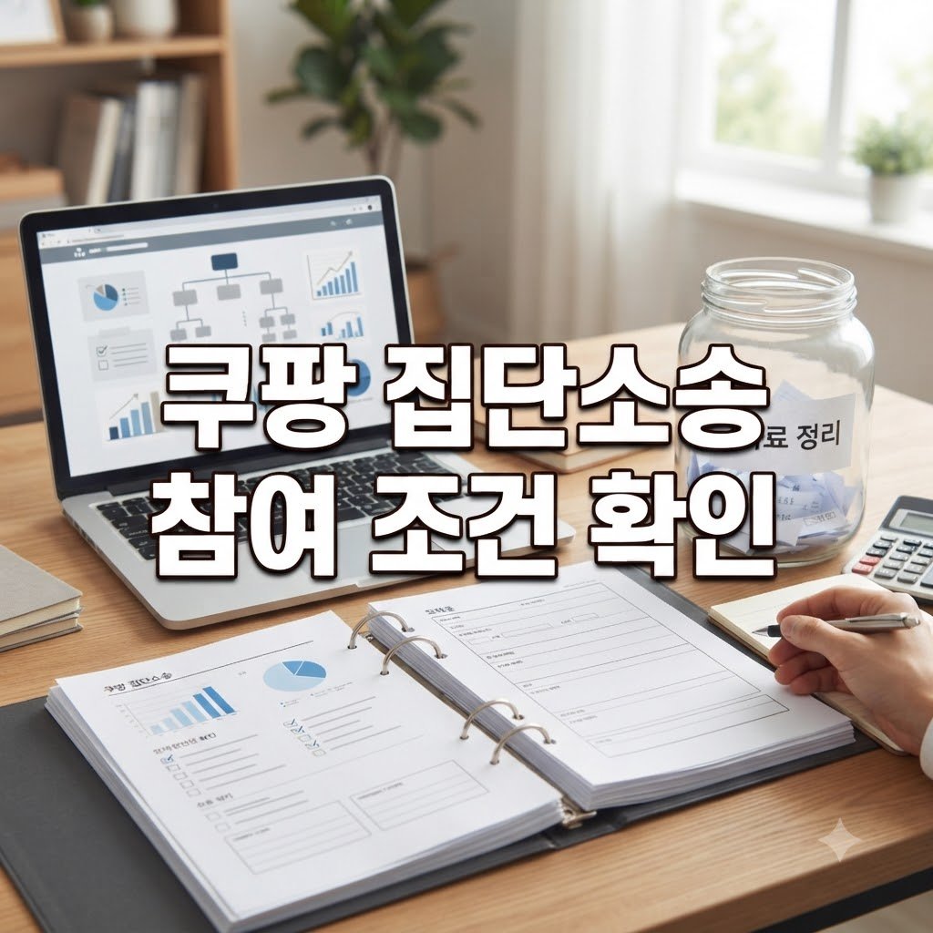 쿠팡 집단소송 사이트 참여 대상과 조건 확인