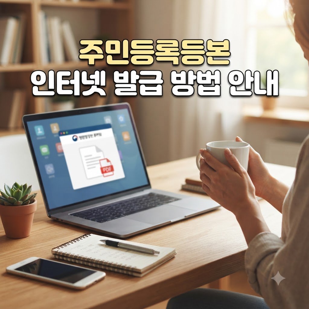 주민등록등본 인터넷 발급 pdf 방법과 주의할 점 안내
