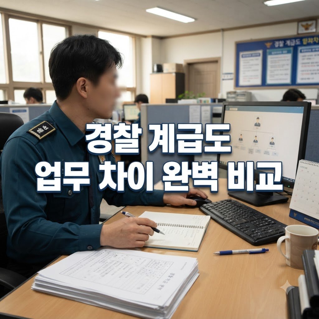 경찰 계급도 행정 비교, 업무 범위 차이와 선택 기준