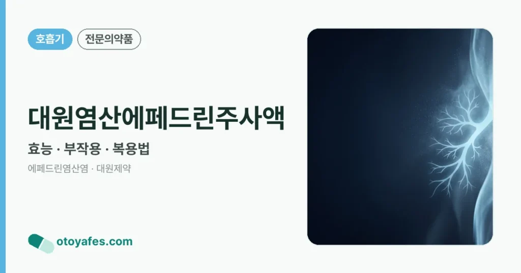 대원염산에페드린주사액 정리 썸네일