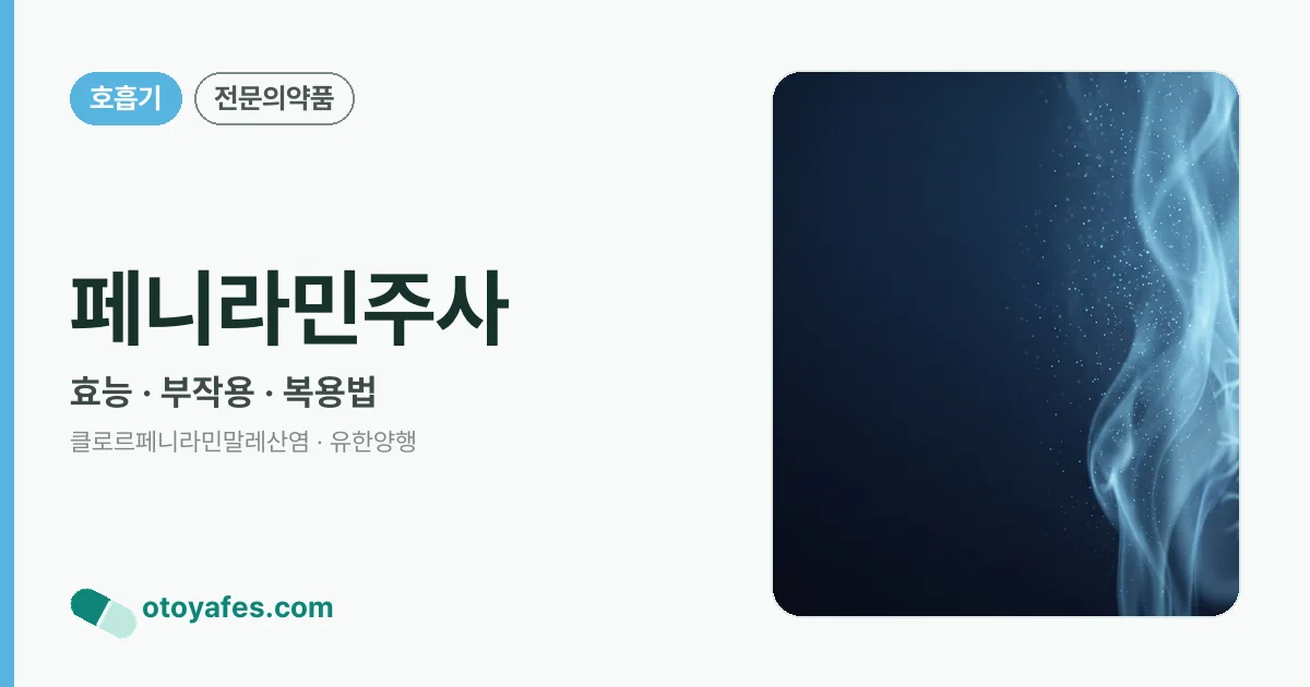 페니라민주사 정리 썸네일