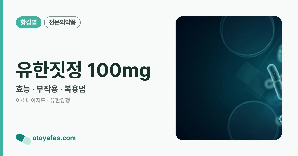 유한짓정 100mg 정리 썸네일