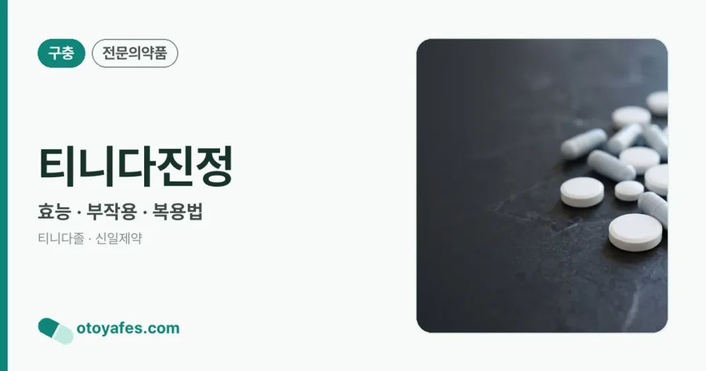 티니다진정500mg의 효과와 사용법에 대한 모든 것