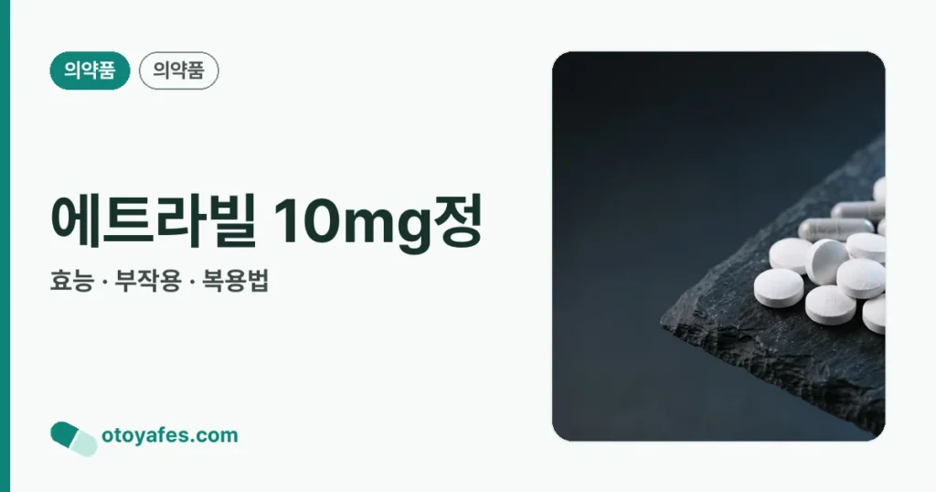 에트라빌 10mg정 정리 썸네일