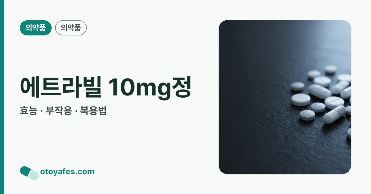 에트라빌 10mg정 정리 썸네일