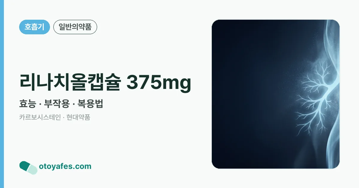 리나치올캡슐 375mg 정리 썸네일
