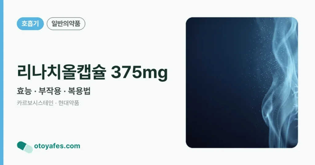 리나치올캡슐 375mg 정리 썸네일