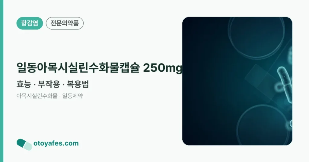 일동아목시실린수화물캡슐 250mg 정리 썸네일