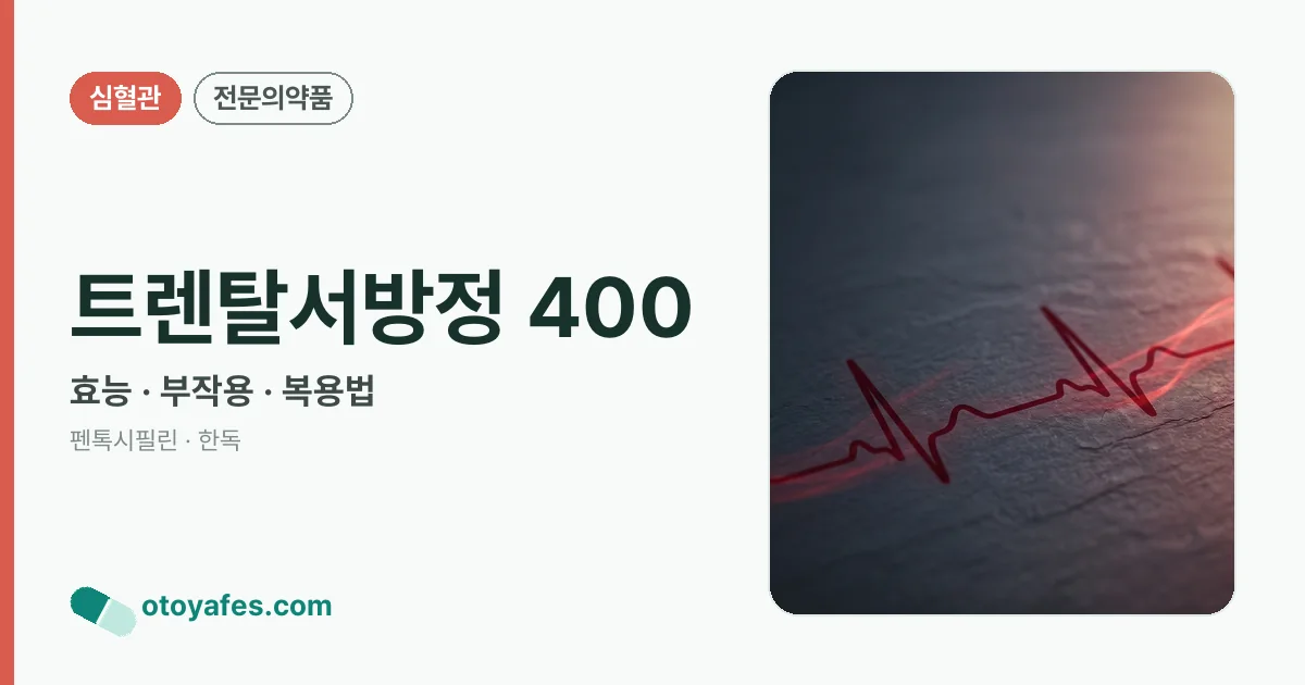 트렌탈서방정 400 정리 썸네일