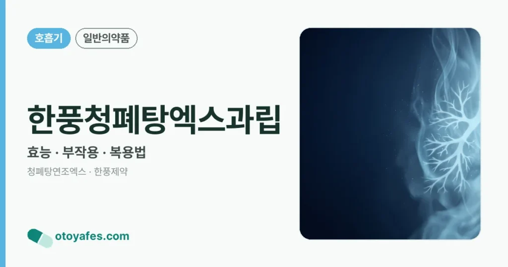 한풍청폐탕엑스과립 정리 썸네일