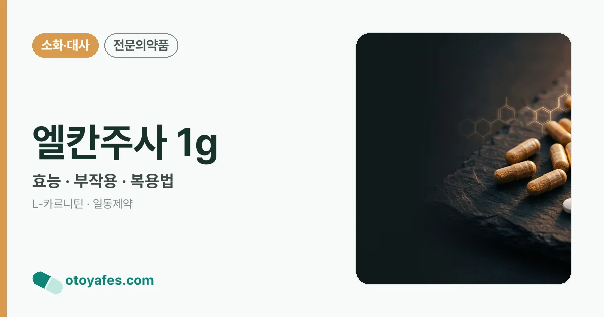 엘칸주사 1g 정리 썸네일