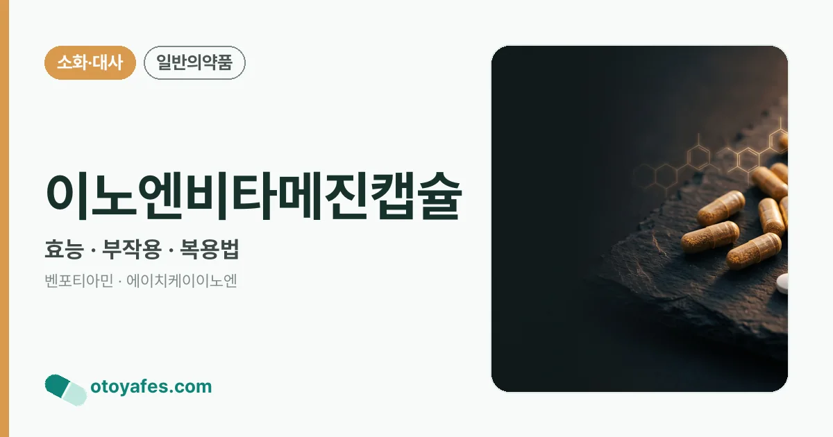 이노엔비타메진캡슐 정리 썸네일