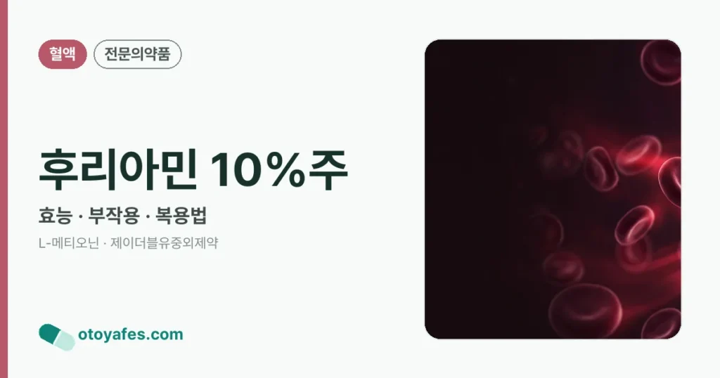 후리아민 10%주 정리 썸네일