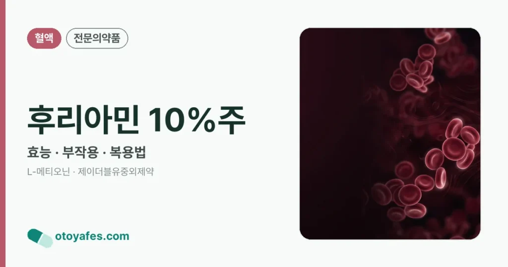 후리아민 10%주 정리 썸네일