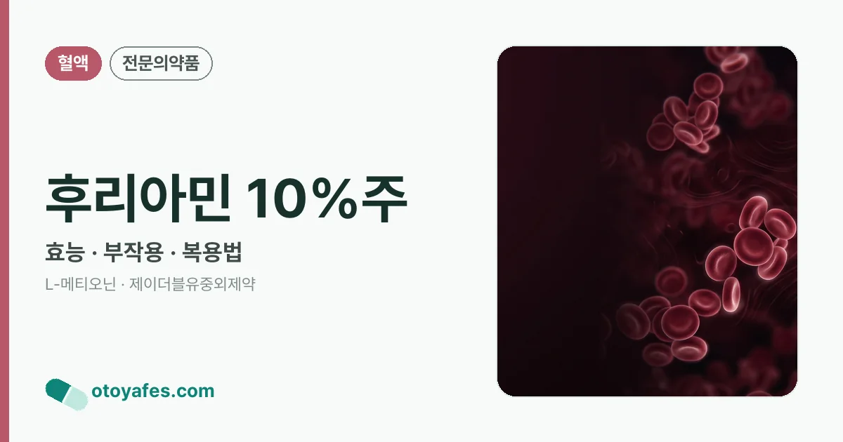 후리아민 10%주 정리 썸네일
