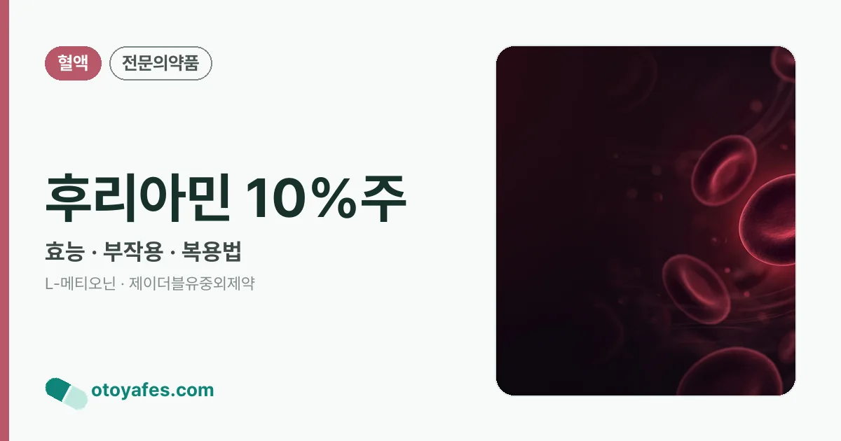 후리아민 10%주 정리 썸네일
