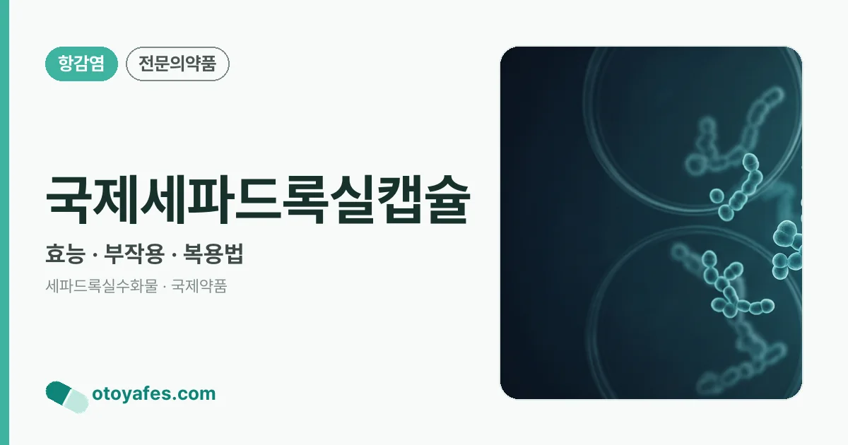 국제세파드록실캡슐 정리 썸네일