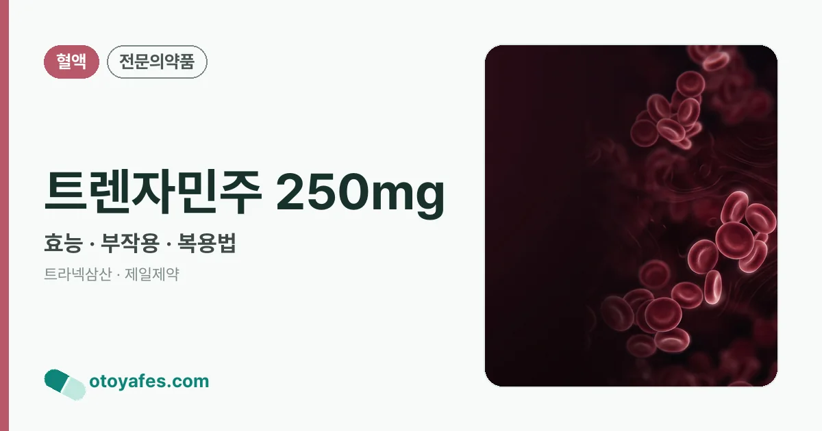트렌자민주 250mg 정리 썸네일