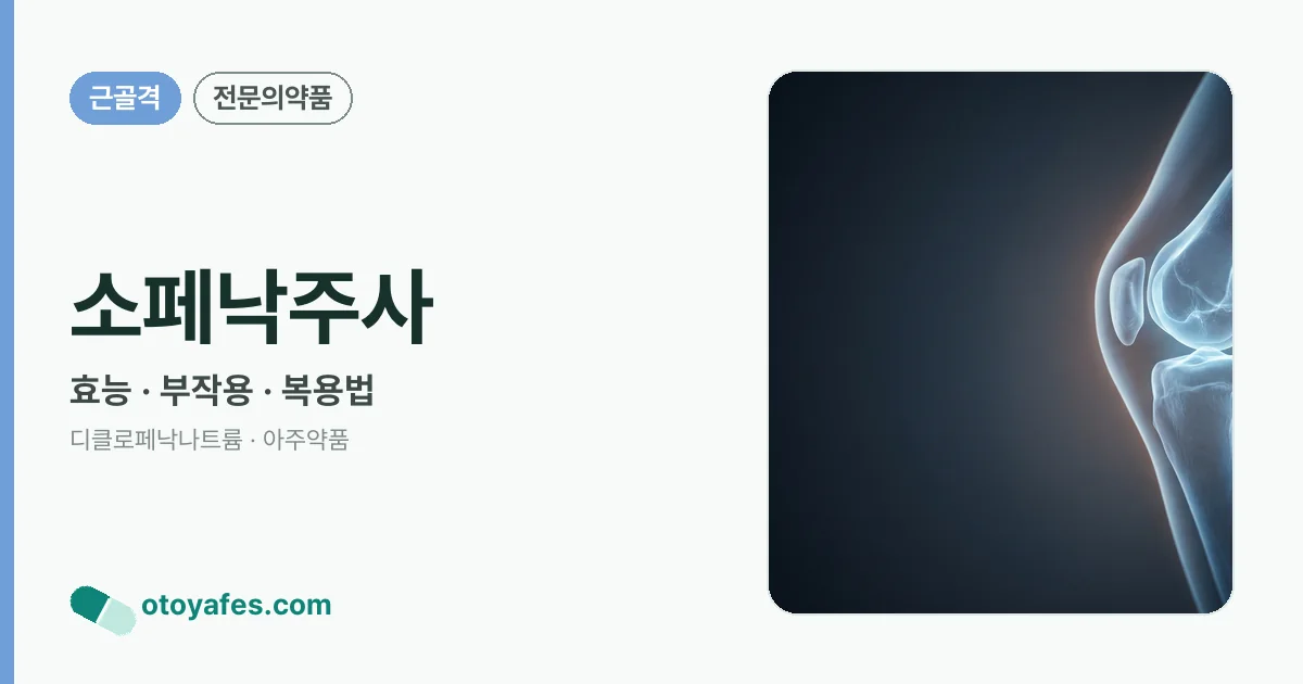 소페낙주사 정리 썸네일
