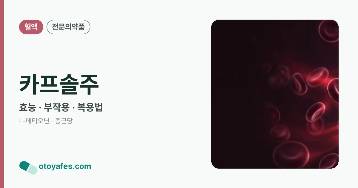 카프솔주 정리 썸네일