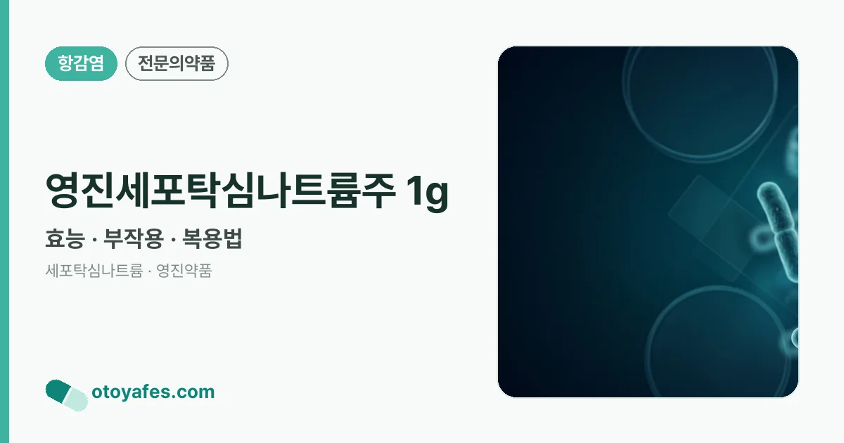 영진세포탁심나트륨주 1g 정리 썸네일