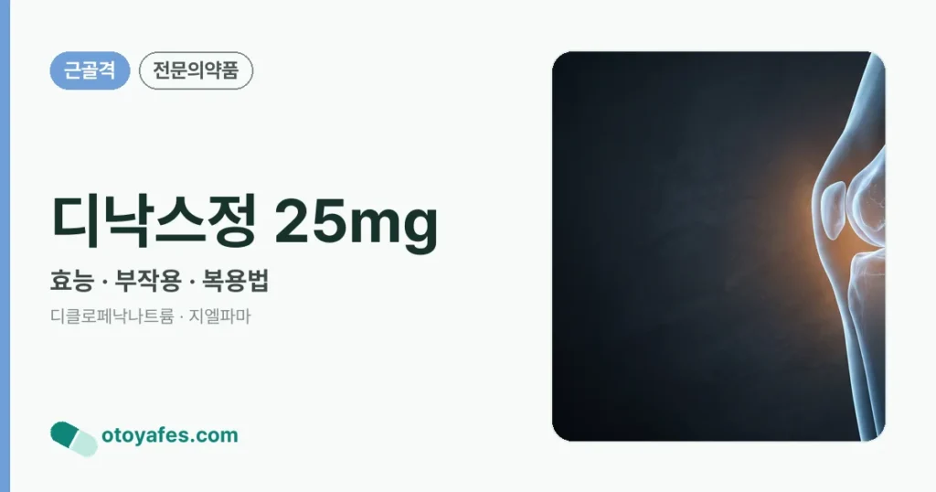 디낙스정 25mg 정리 썸네일