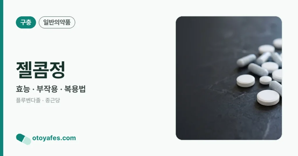 젤콤정 정리 썸네일