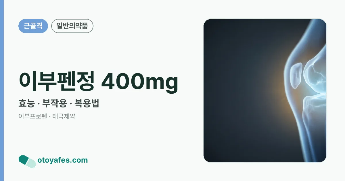 이부펜정 400mg 정리 썸네일