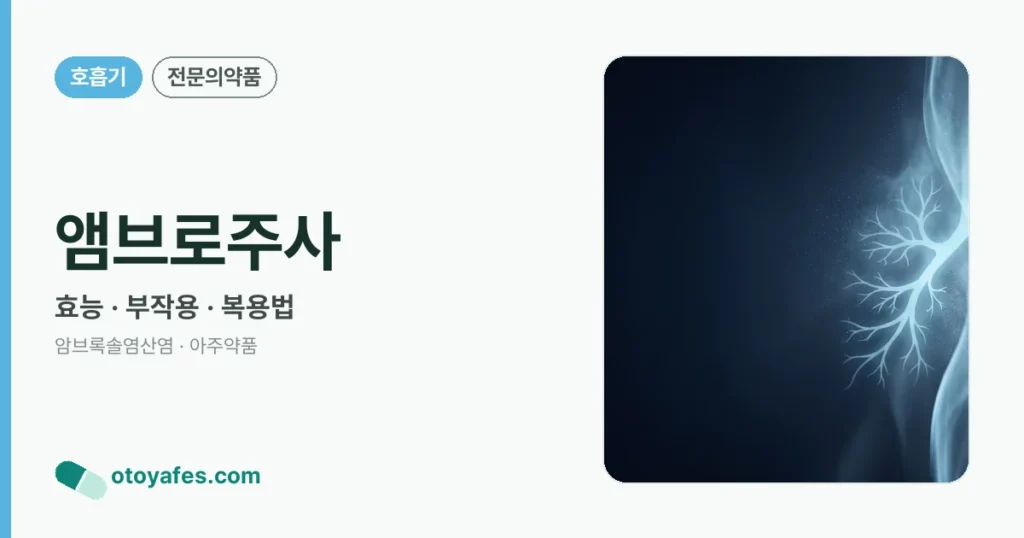 앰브로주사 정리 썸네일