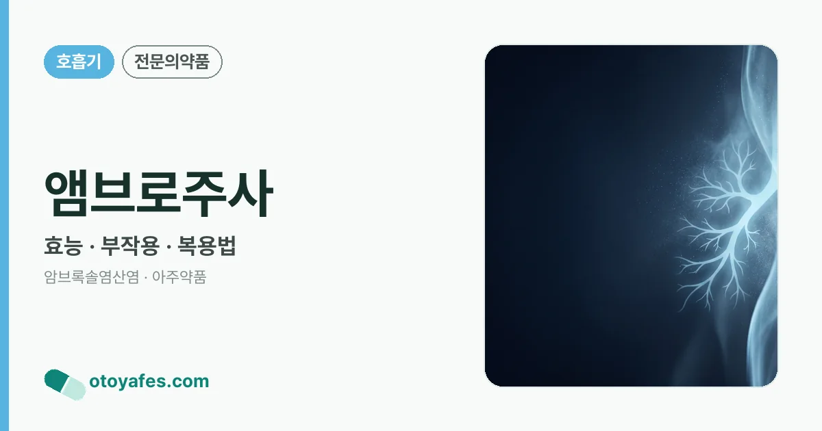 앰브로주사 정리 썸네일