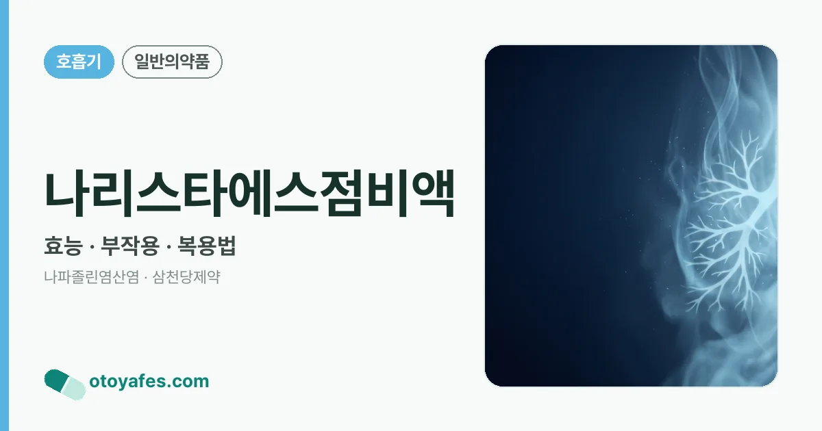 나리스타에스점비액 정리 썸네일