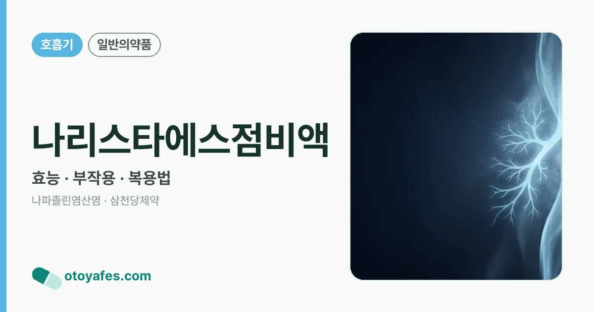 나리스타에스점비액 정리 썸네일