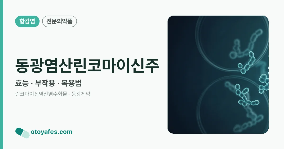 동광염산린코마이신주 정리 썸네일