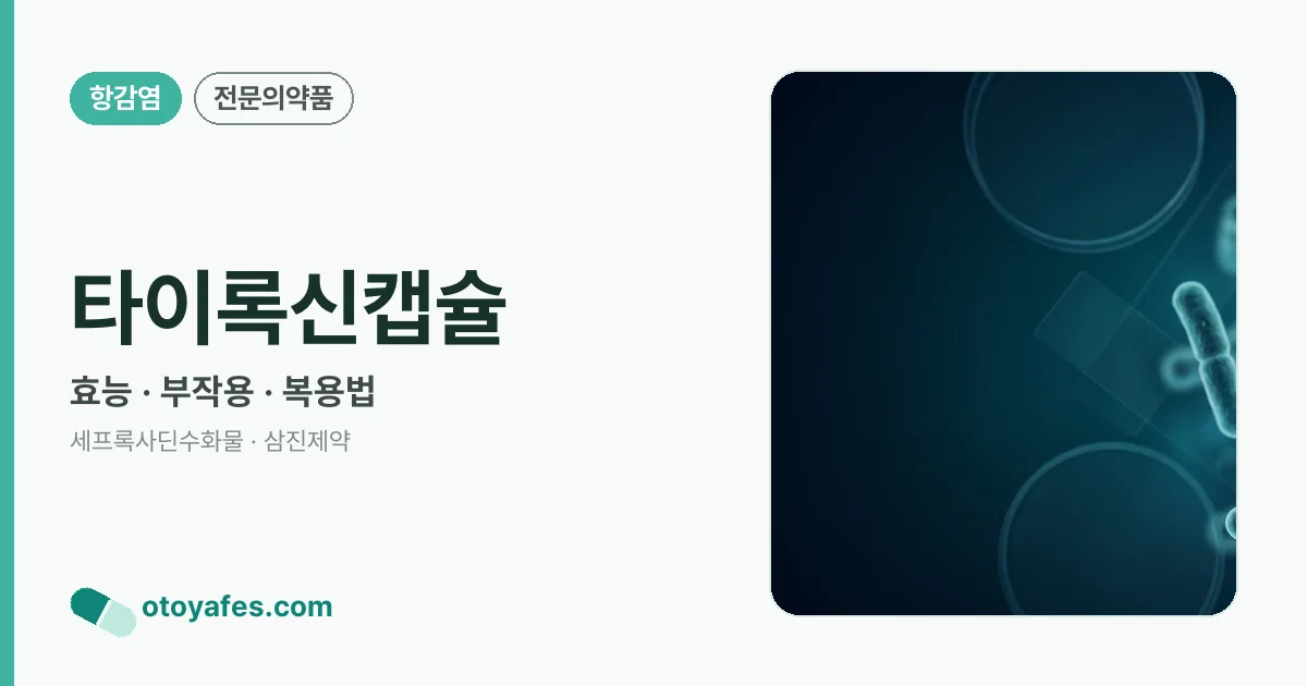 타이록신캡슐 정리 썸네일