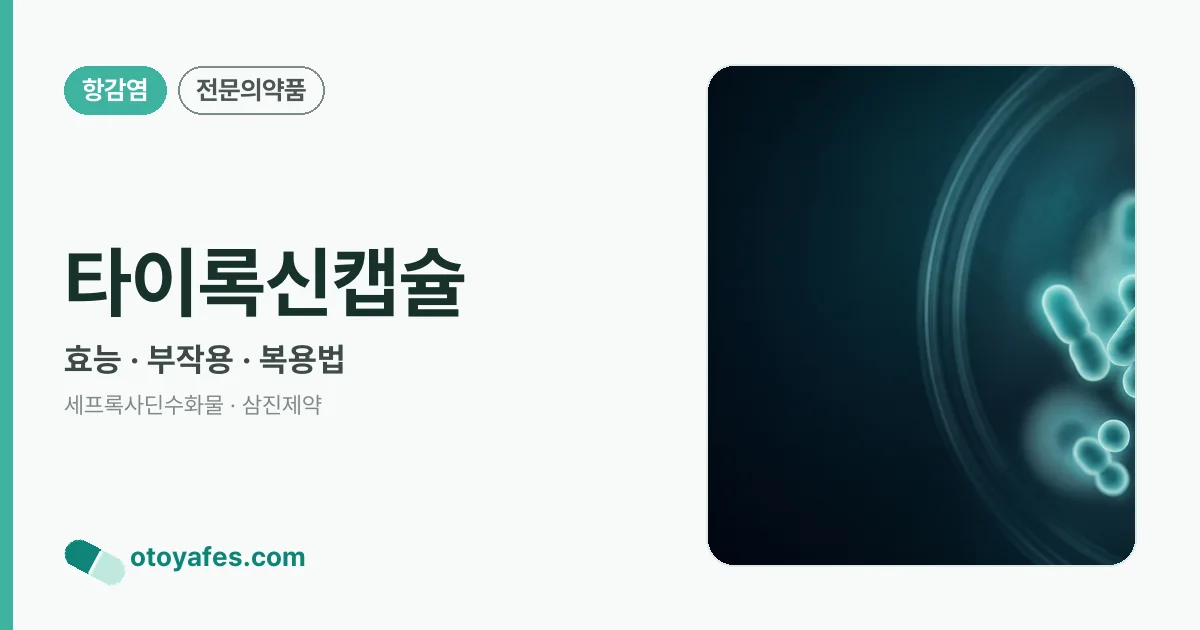 타이록신캡슐 정리 썸네일