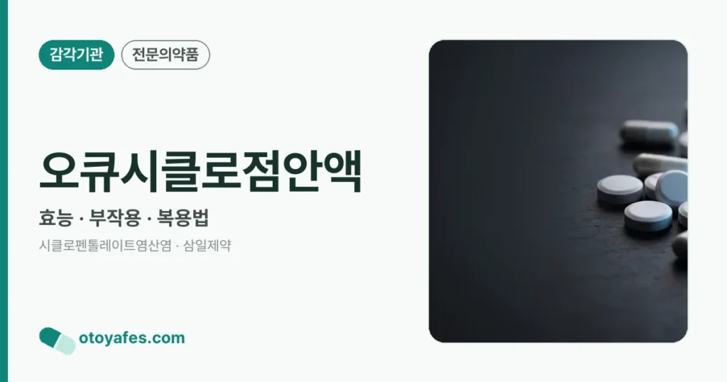 오큐시클로점안액 정리 썸네일