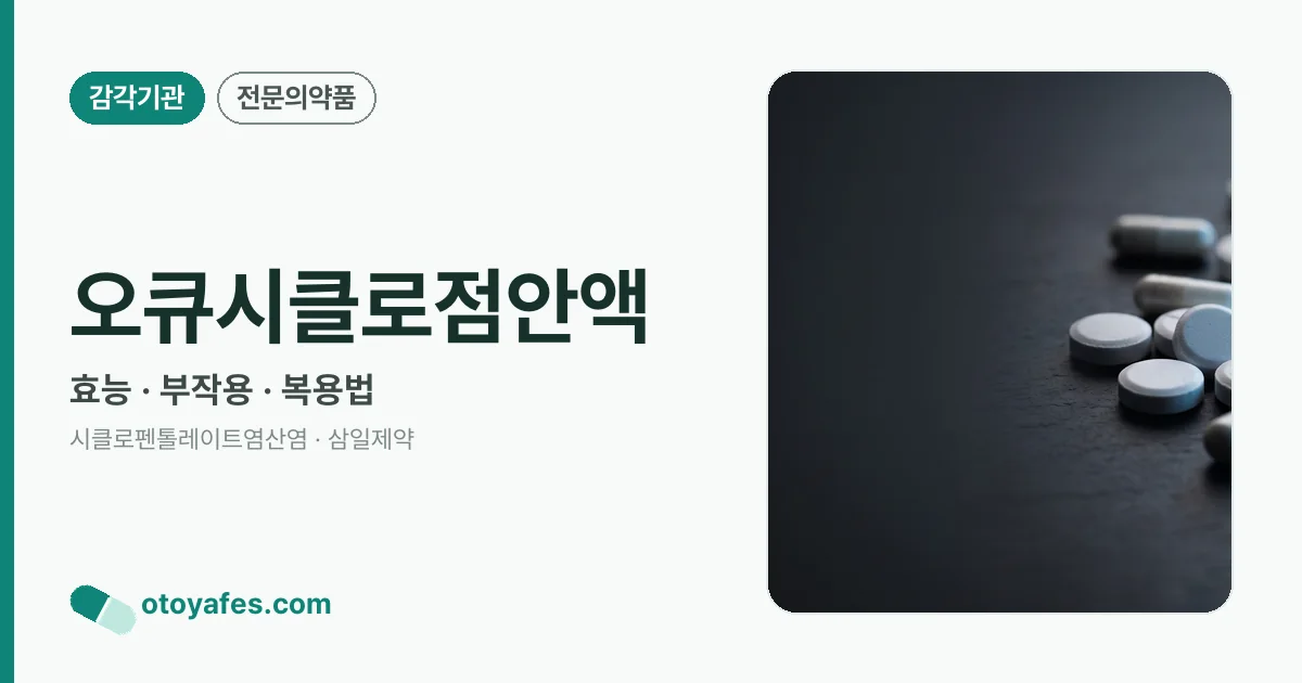 오큐시클로점안액 정리 썸네일