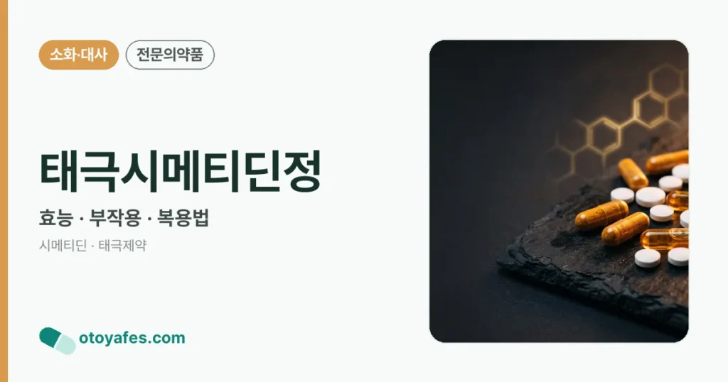 태극시메티딘정 정리 썸네일